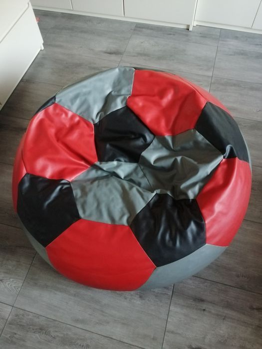 Pufa piłka EGATO trójkolorowa 450 l 100 cm super jakość trwałe wypełnienie