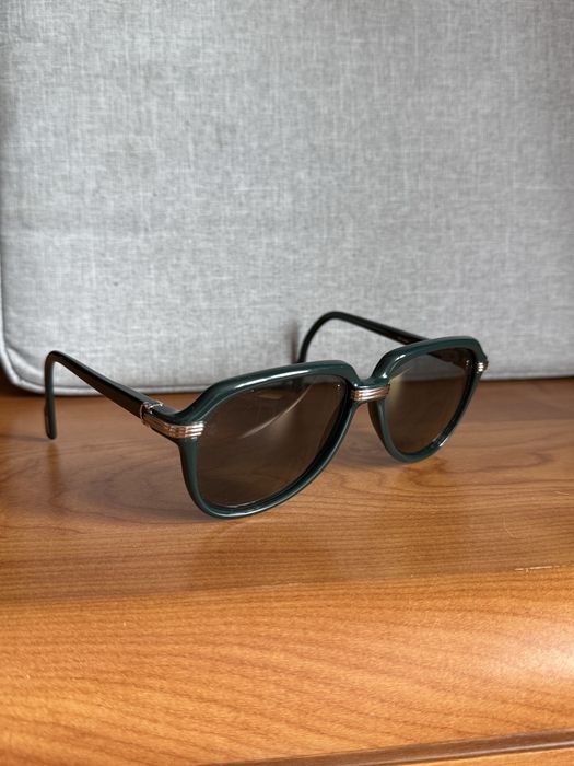 Cartier Vitesse  1991 r. | Unikat Zielony Marbled Okulary przeciwsłoneczne