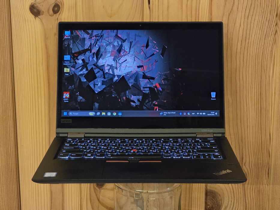 ThinkPad Yoga 13.3"/i5 8350U/RAM 8GB/SSD 256GB/батарея 6г