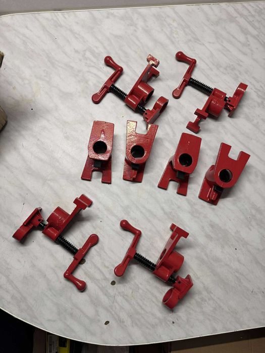 4 x Ściski Rurkowe 3/4" – Zestaw Szybkiego Zacisku do Drewna