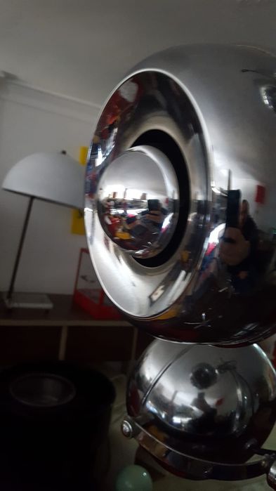 Candeeiro teto space age metal