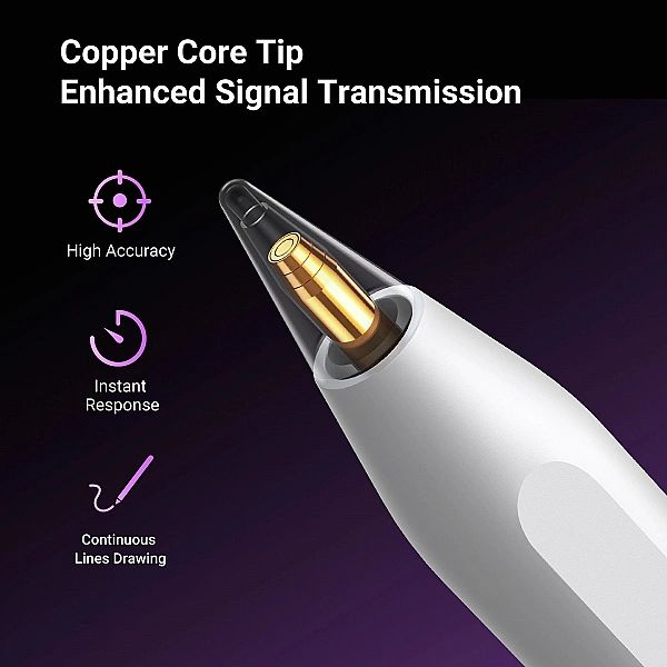 Rysik Ugreen LP653 z ładowaniem bezprzewodowym do tabletów iPad - biał