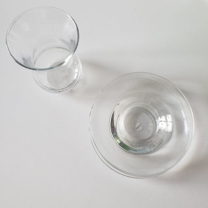 Склянка для чаю та 2 блюдця