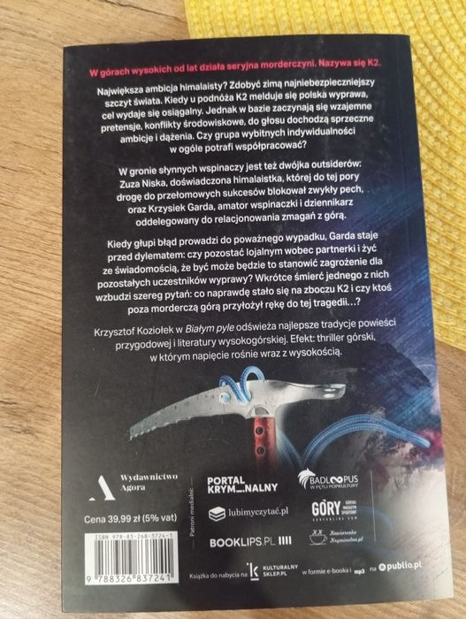 Biały pył Piekło na K2 książka Krzysztof Koziołek
