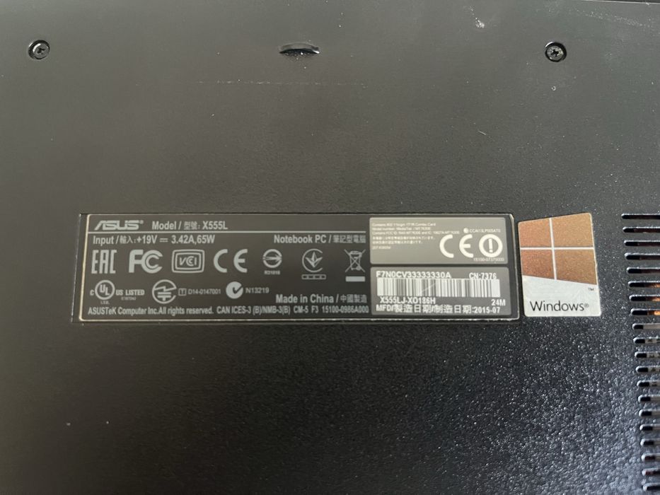 Laptop Asus - X555L - Core i5, 8 GB