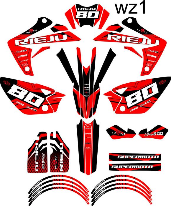 Naklejki Rieju MRT 50 - 125 Okleina