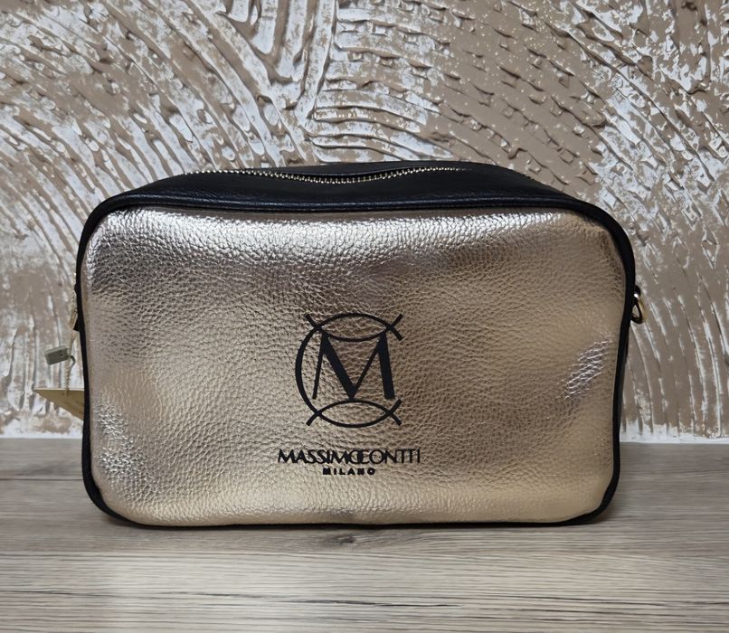 Torebka Damska Massimo Contti Czarno- Złota