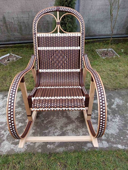 Крісло качалка з лози, кресло качалка