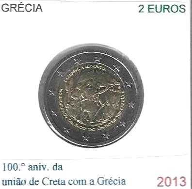 Grécia - - - - - Moedas Comemorativas de 2 Euros