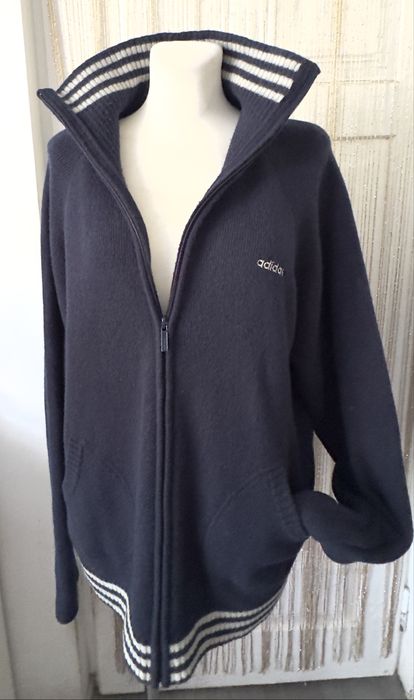Adidas - Oryginalny Wełniany męski kardigan - XL