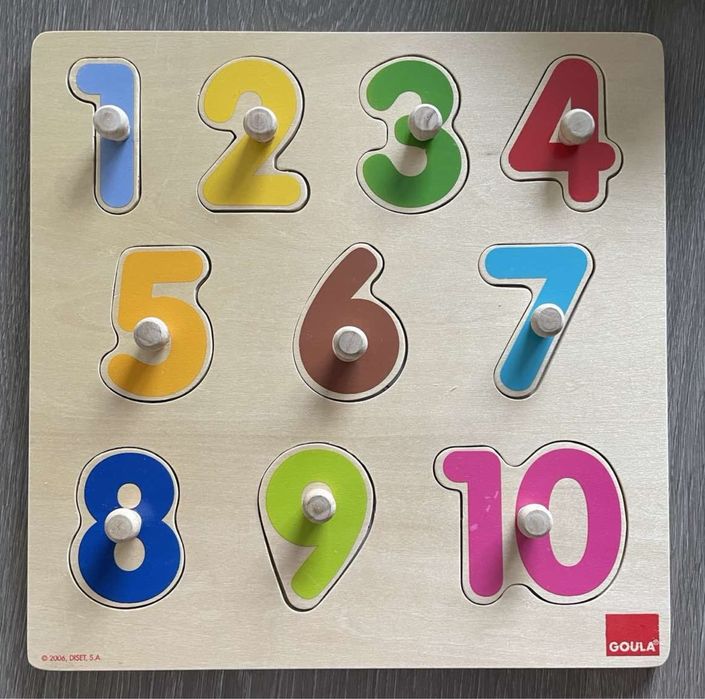 Puzzle de madeira números - Goula
