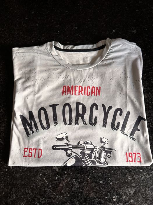 Tshirt Motard American Motorcycle Nova