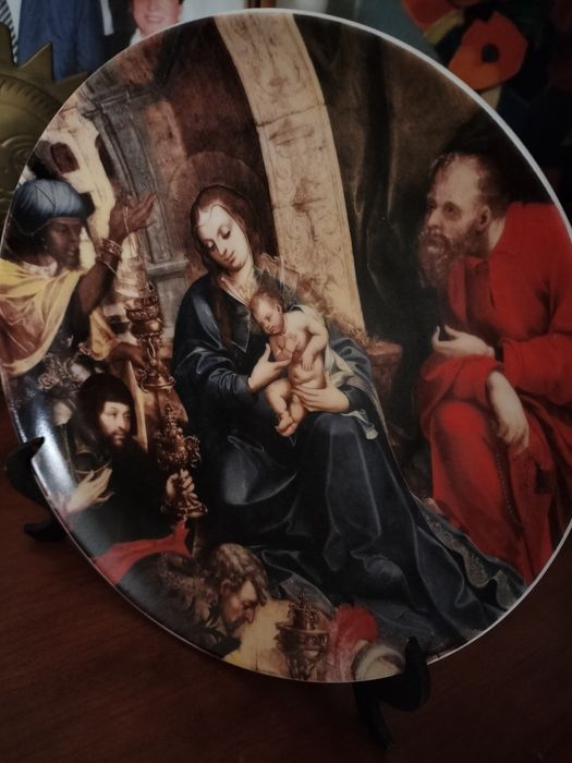 Prato de natal em porcelana da vista alegre