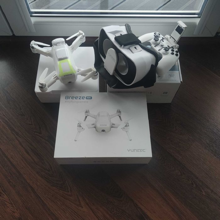 Dron 4K Yuneec Breeze (x2 Nowe baterie, sprawny) + FPV