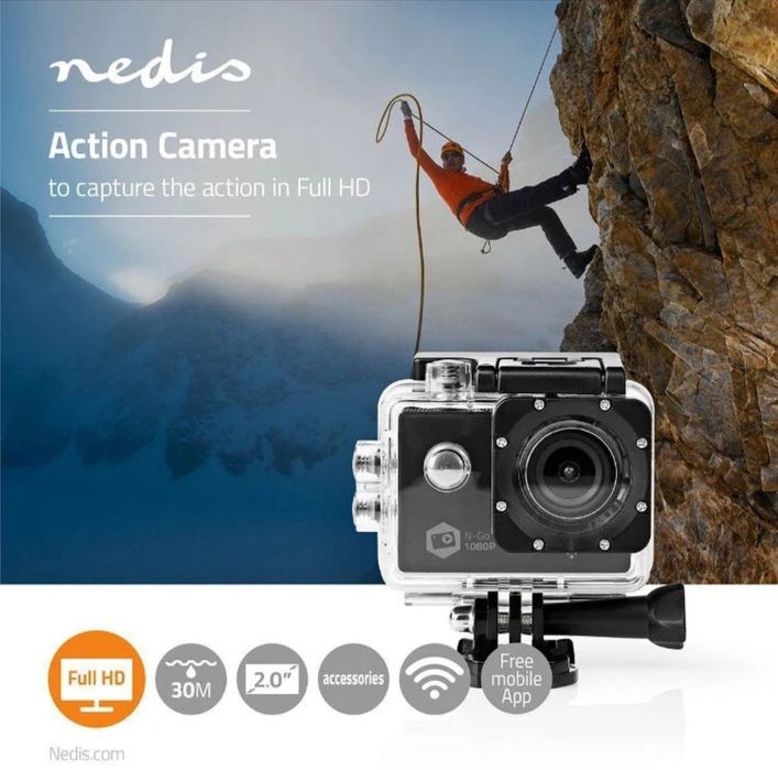 Câmara Action Nedis 1080p