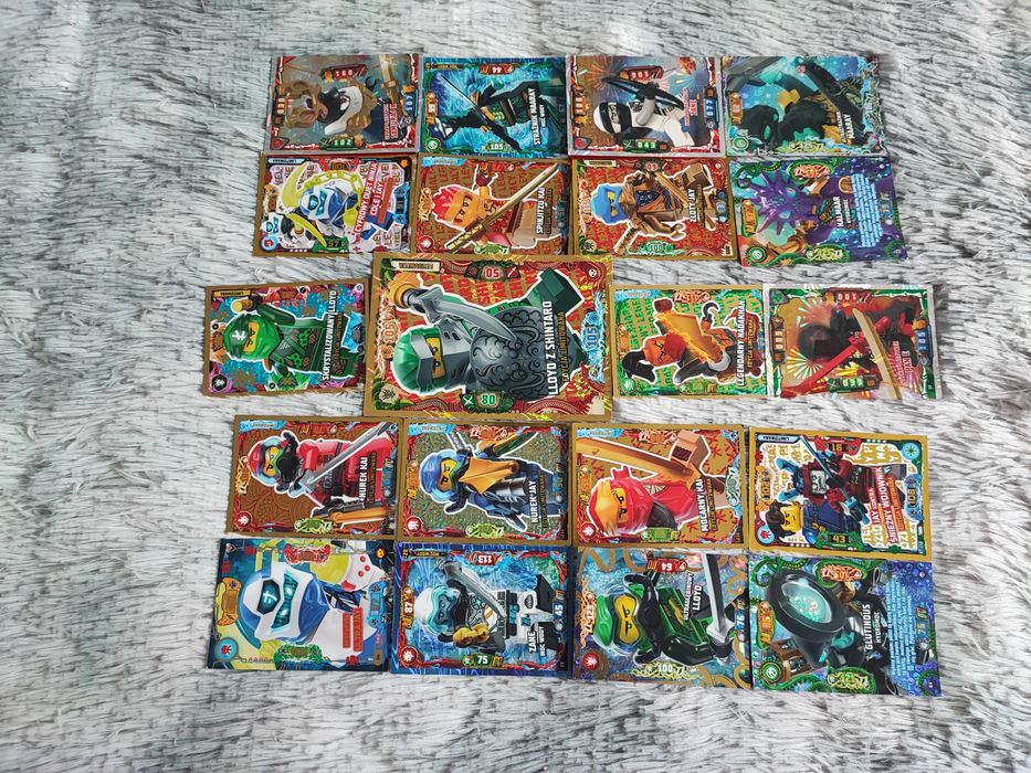 Karty limitowane ninjago i karta XXL