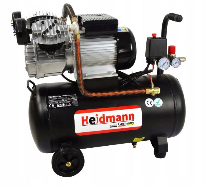KOMPRESOR sprężarka OLEJOWA 50L 2-TŁOKI 230V 8Bar 4,2KM 088