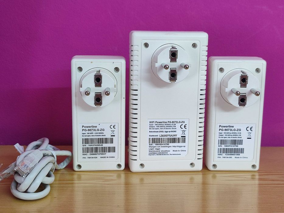Ziggo Powerline Kit - 3 Adapters423379047506268162