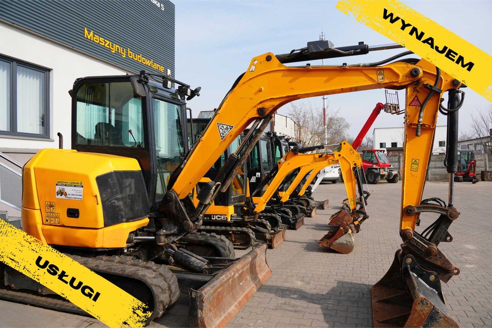 Usługi - wynajem - minikoparka - roboty ziemne / równanie terenu