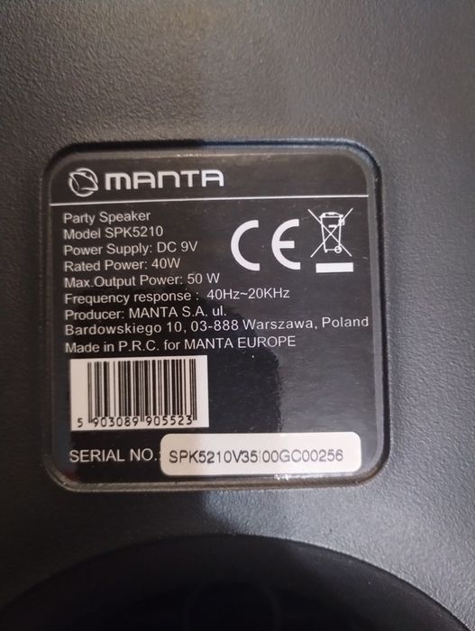 Głośnik manta spk5210