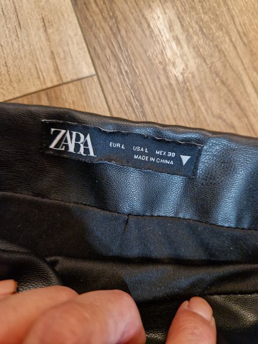 Spodnica zara skórzana eko skóra M/L