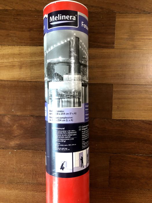 Poster de parede 368cm x 254cm preto e branco (novo), brooklyn bridge