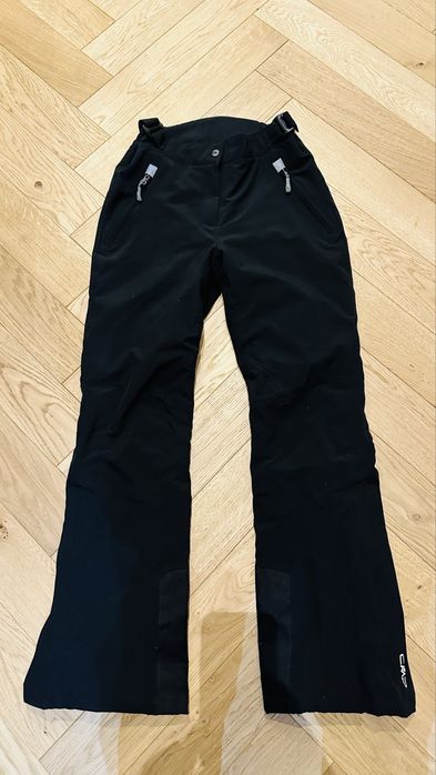 CMP spodnie narciarskie xxs  czarne zimowe