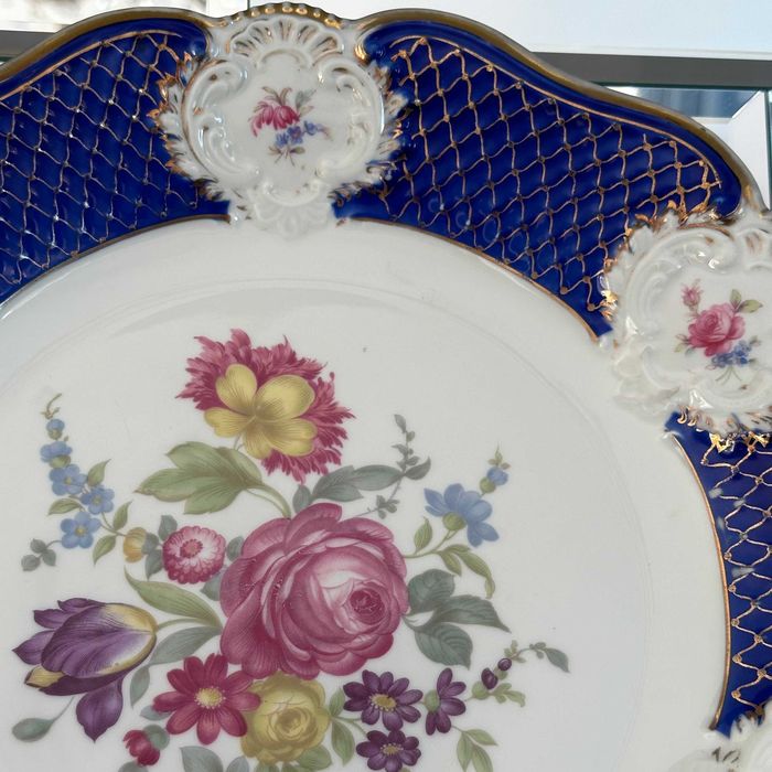 Patera porcelanowa z kobaltem – Rosenthal