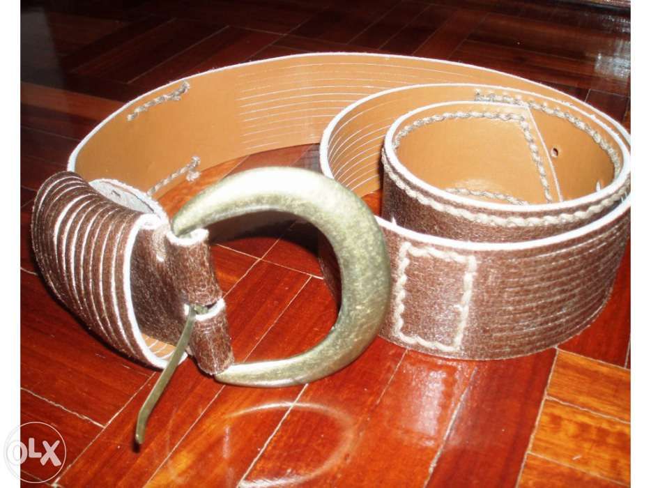 Cinto Castanho Pele Novo