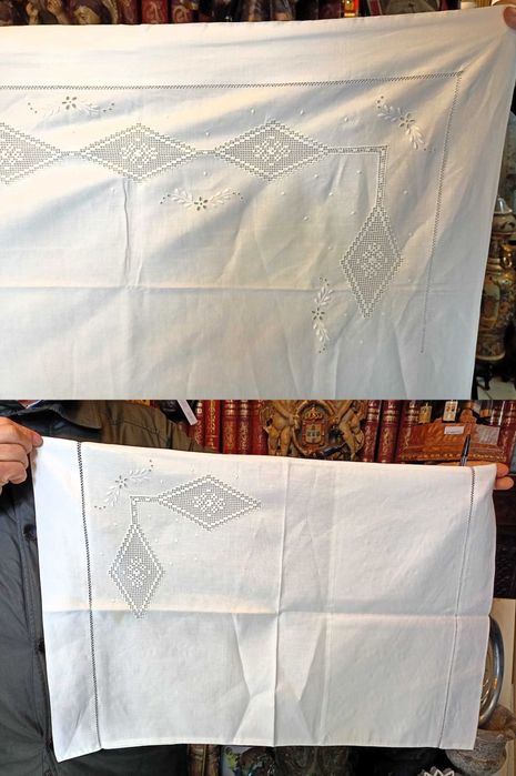 Lençois Linho Bordados Lixa