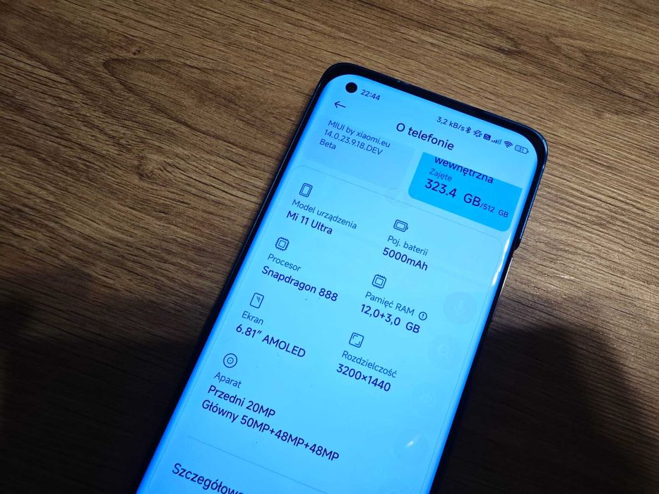 Smartfon Xiaomi Mi 11 Ultra 12 + 3 GB / 512 GB 5G czarny