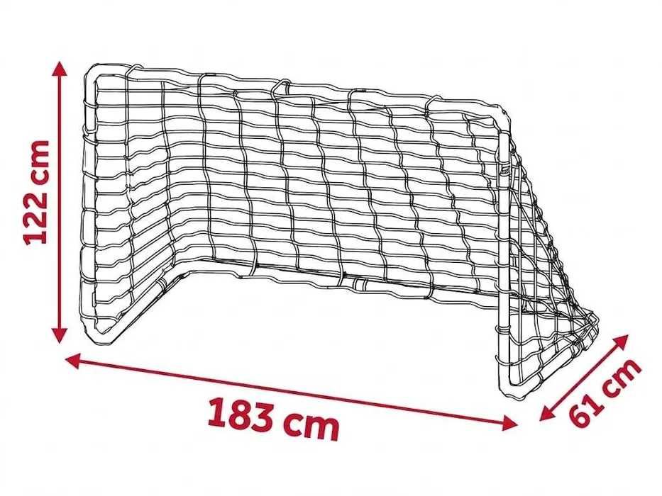2x bramka piłkarska treningowa dla dzieci bramki do piłki nożnej 183 x 122