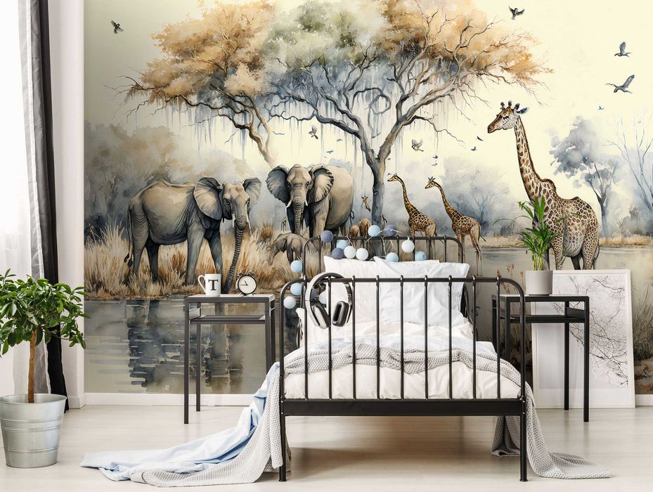 Fototapeta Safari Zwierzęta Do Pokoju 3D Na Twój Rozmiar + KLEJ