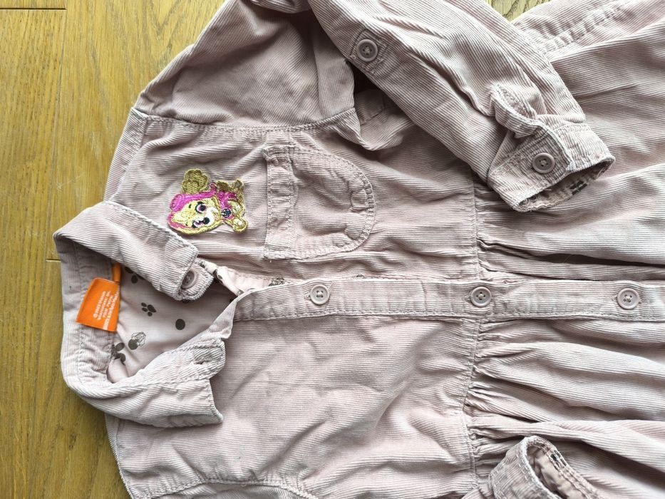 Sukienka i koszula dla dziewczynki. Rozmiar 110, Cool club