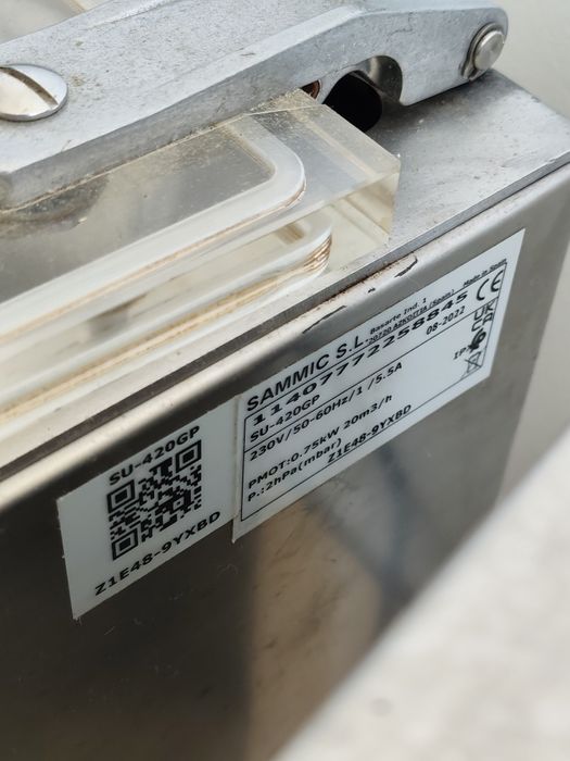 Máquina de Vácuo Profissional Sammic SU-420GP – Como Nova