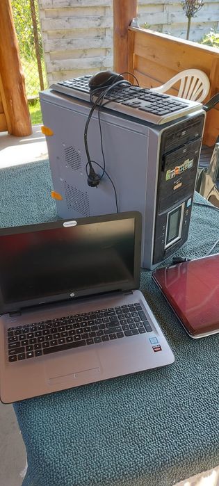 Laptopy x2 i stacjonarny komputer