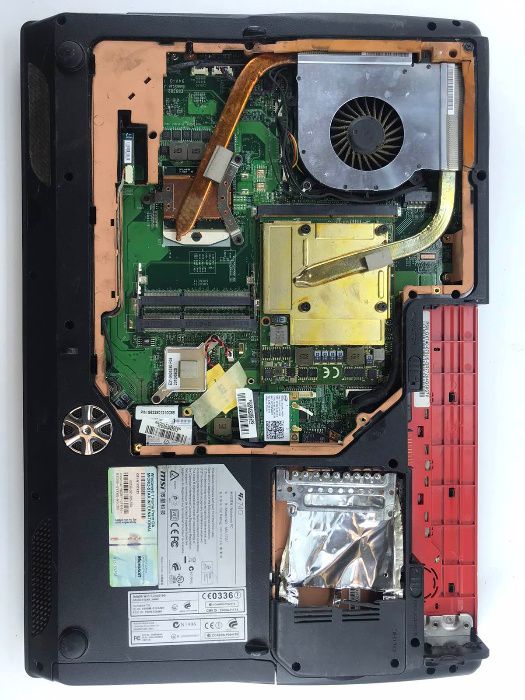 ноутбук msi gx740 на запчасти