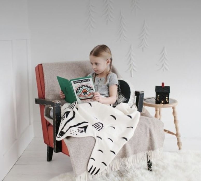 Koc dywanik dziecięcy roxy marj miś niedźwiadek vintage design