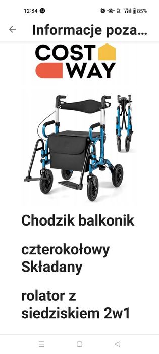 Chodzik, balkonik, rolator
