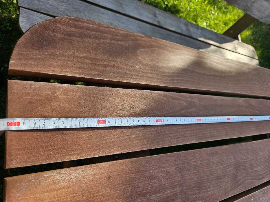 sprzedam Zestaw mebli ogrodowych - drewno - olcha, stół, ławki, krzesła