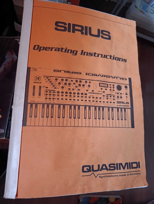 Manual Original Quasimidi Sirius