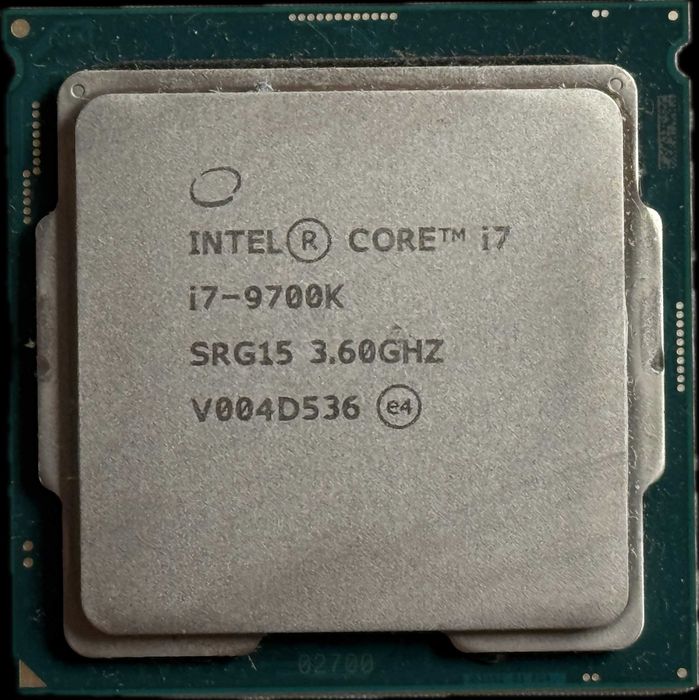 Procesor Intel i7-9700K 8 x 3,6 GHz gen. 9 LGA 1151