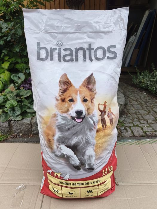 Sucha karma dla psów Briantos adult, kurczak i ryż - 14 kg