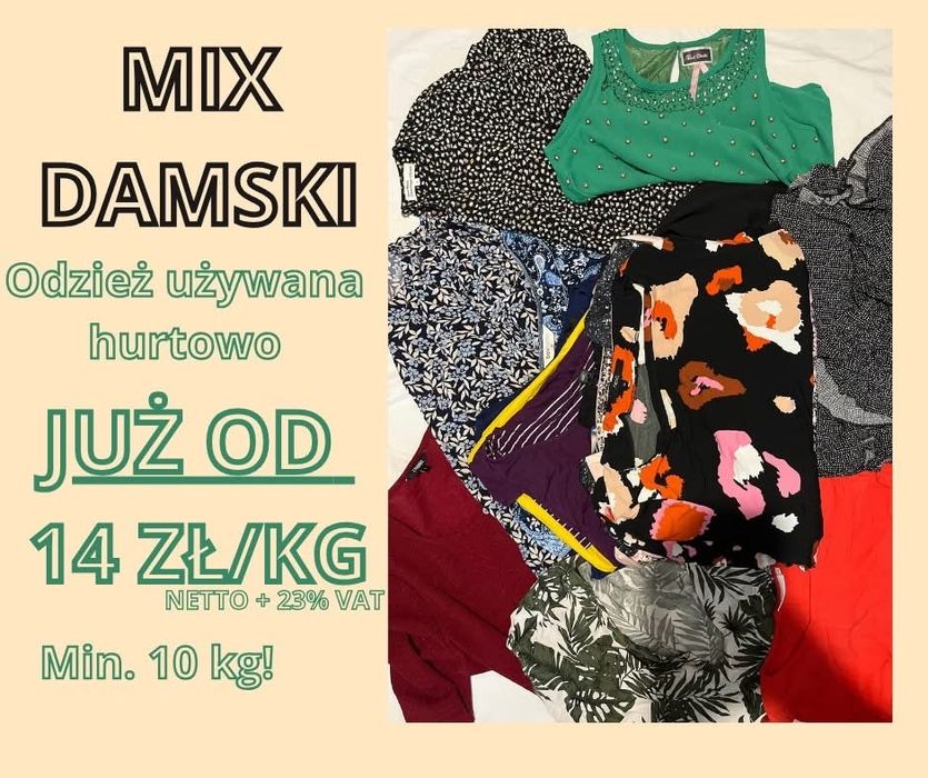 Odziez uzywana mix damski odziez uzywana