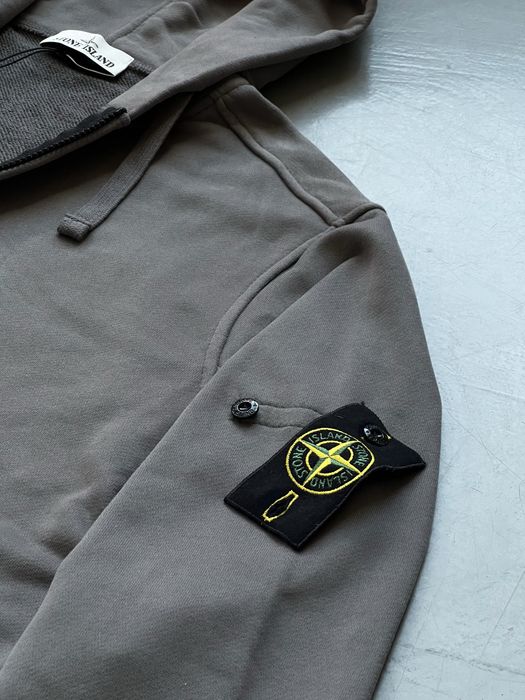БЕЗ ПЕРЕДОПЛАТИ: Зіп Худі Stone Island сірий