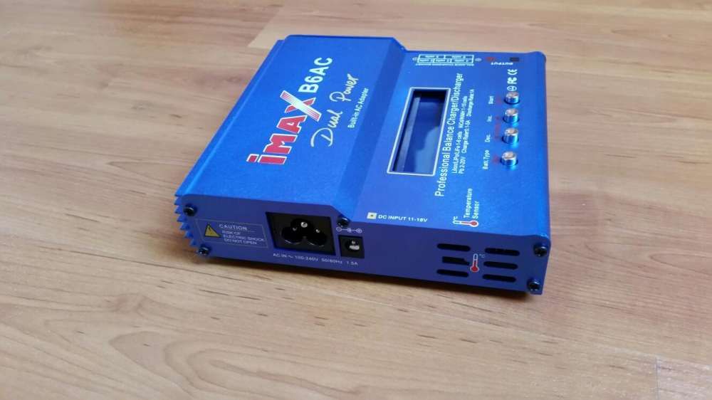 Carregador baterias profissional B6AC Li-Po Ni-Mh Ni-CD SLA