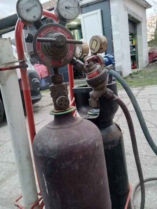 Zestaw przenośny do spawania lutowania  butle