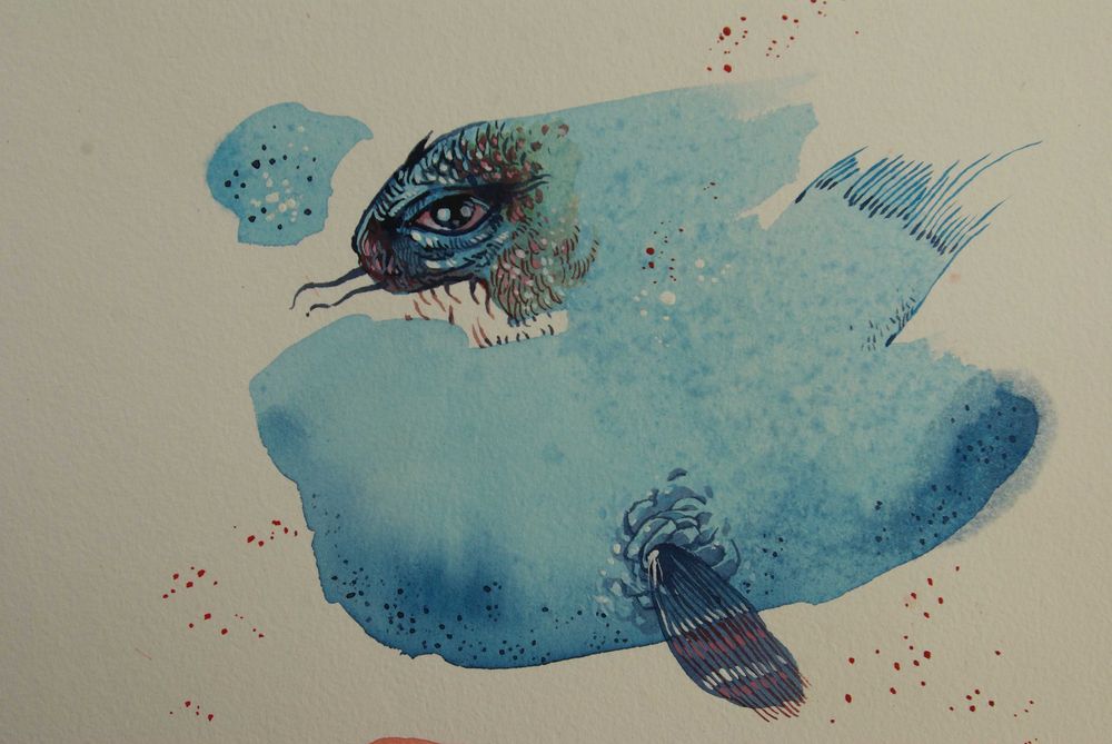 Aguarela. Original de Carlos Marques, fantasia, surreal