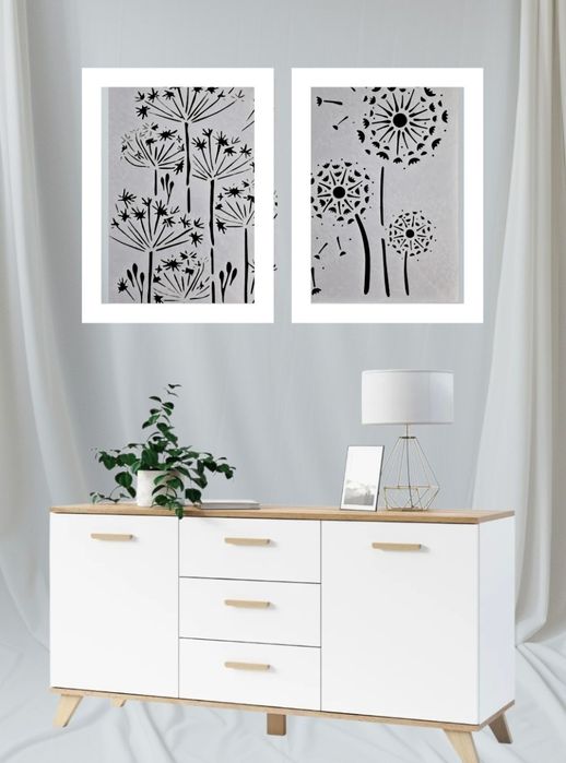 Szablon Malarski / Dekoracyjny - DIY, scrapbookingu, tynk, Nr K8