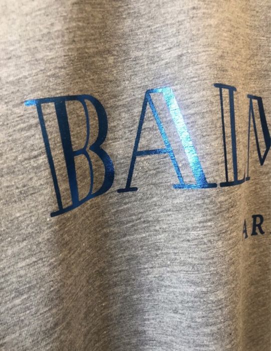 T-shirt cinzenta da Balmain